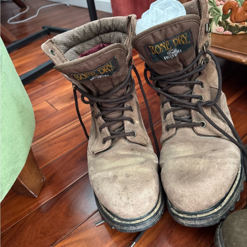 Red Head Bone Dry Leather Boots with Gore Tex and Thinsulate Men's 10 - Picture 2 of 8
